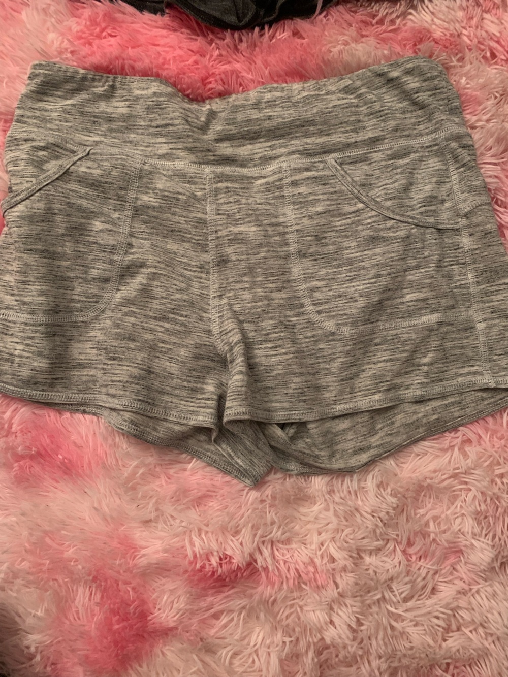 Aeropostale Light Heather Gray Athletic Knit Shorts